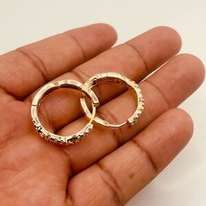 Gold filled earrings for women hoop design